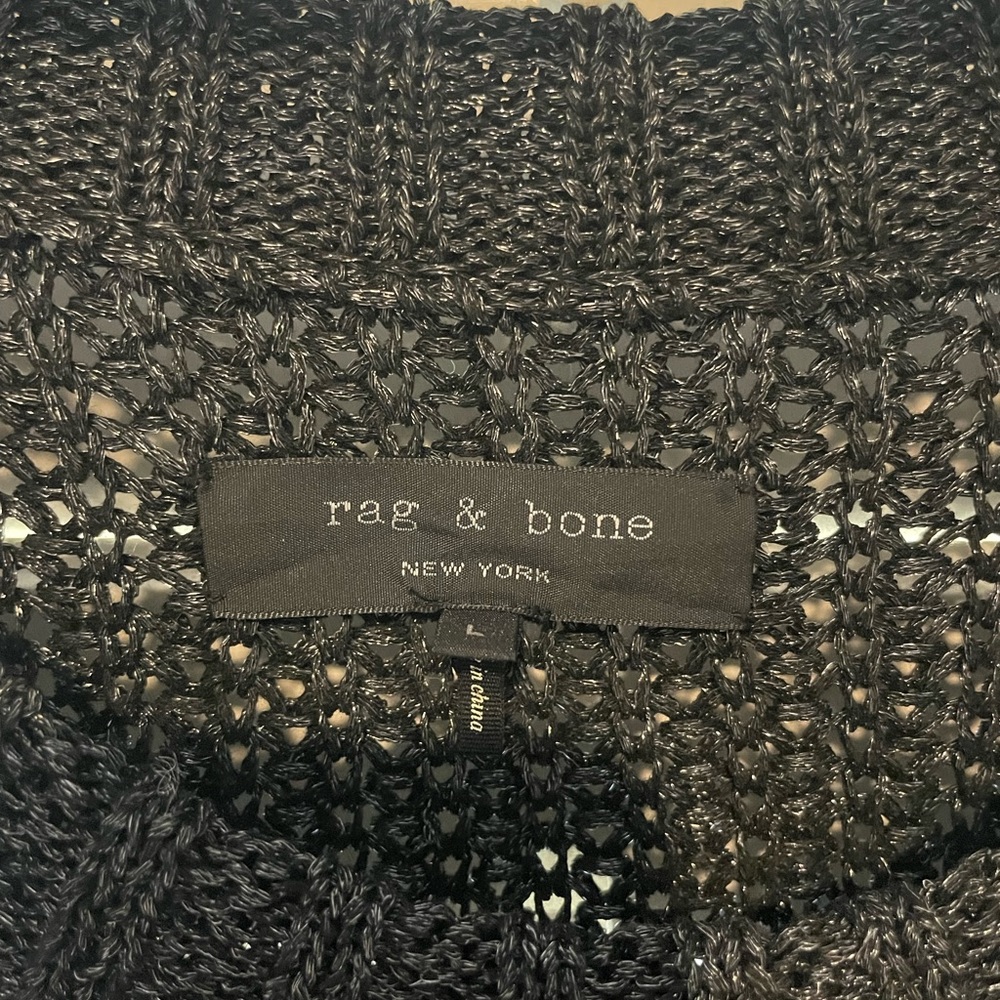 Grey Sparkly Rag And Bone Heavy Sweater - image 2
